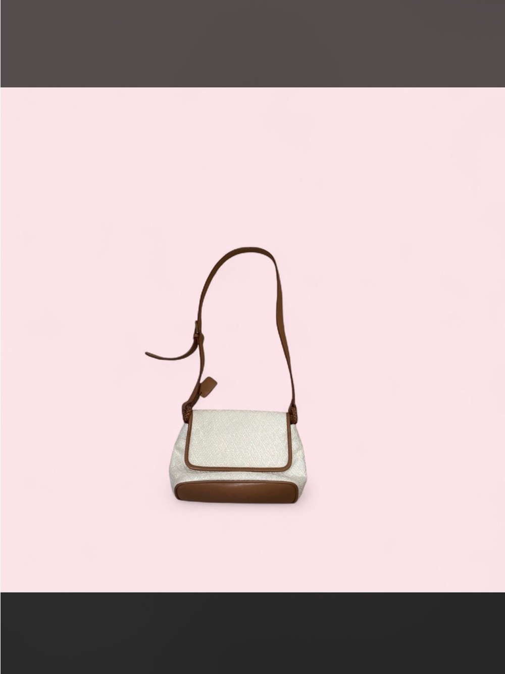 Relic white and brown crossbody bag